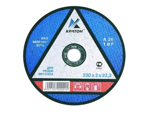 Фото Круг отрезной по металлу Кратон "Профи" A 46 TBF 125х2,5х22,2 мм