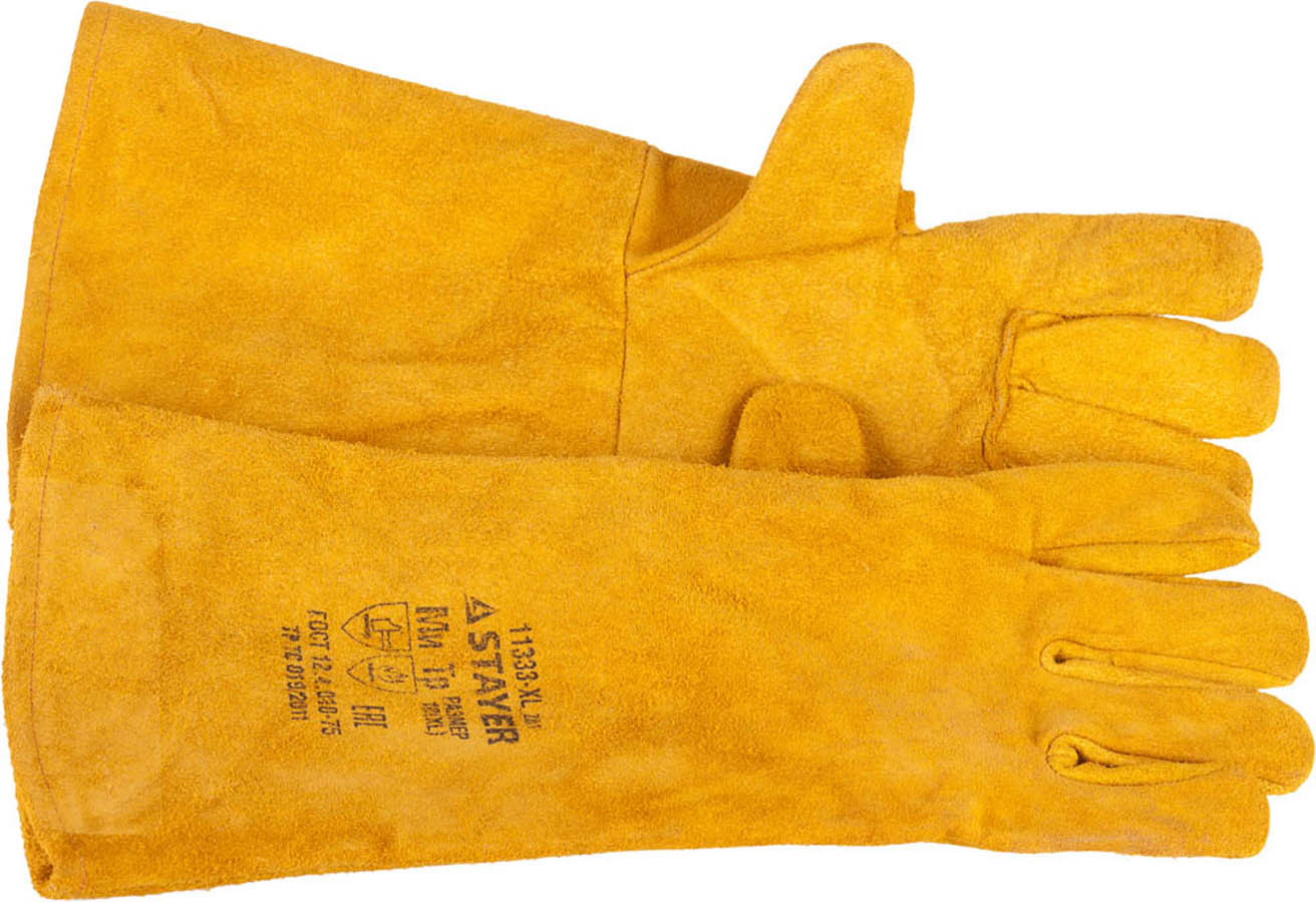 Фото Краги пятипалые термостойкие STAYER 11333-XL_z01 400 мм, XL