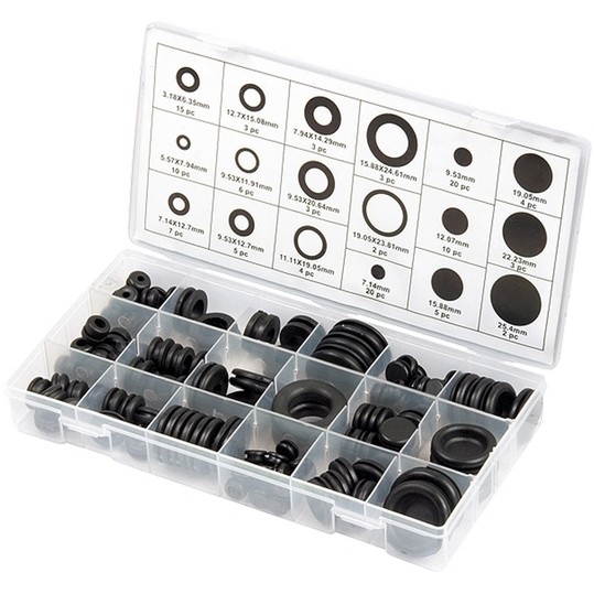 Фото Набор сальников, D 6, 35-25,4 мм, 125 пред. Сибртех