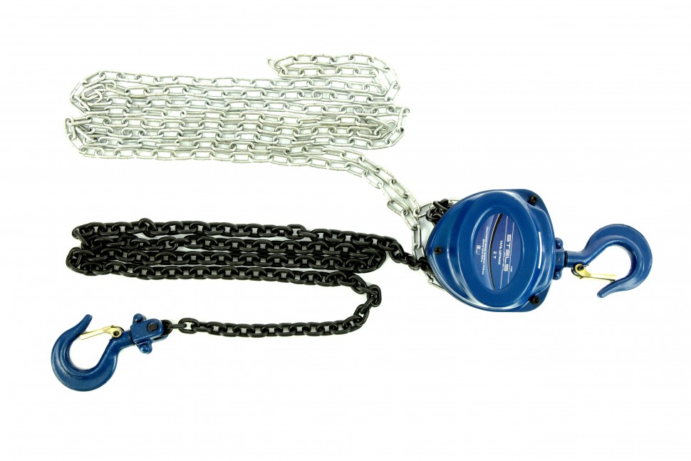 Фото Таль цепная, 2 т, h подъема 2,5 м, расстояние между крюками 400 мм Stels