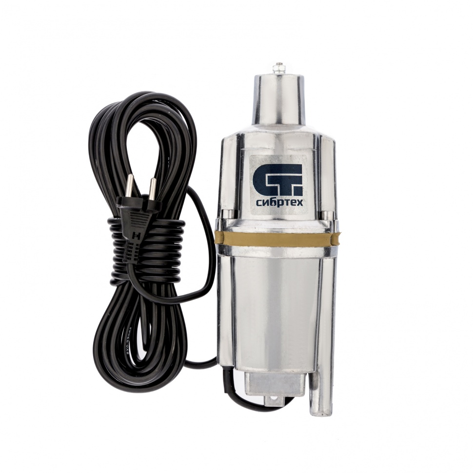 Вибр. насос СВН300Н-10, нижний забор, 300 Вт, напор 75 м, 1200 л/ч, кабель 10 м Сибртех