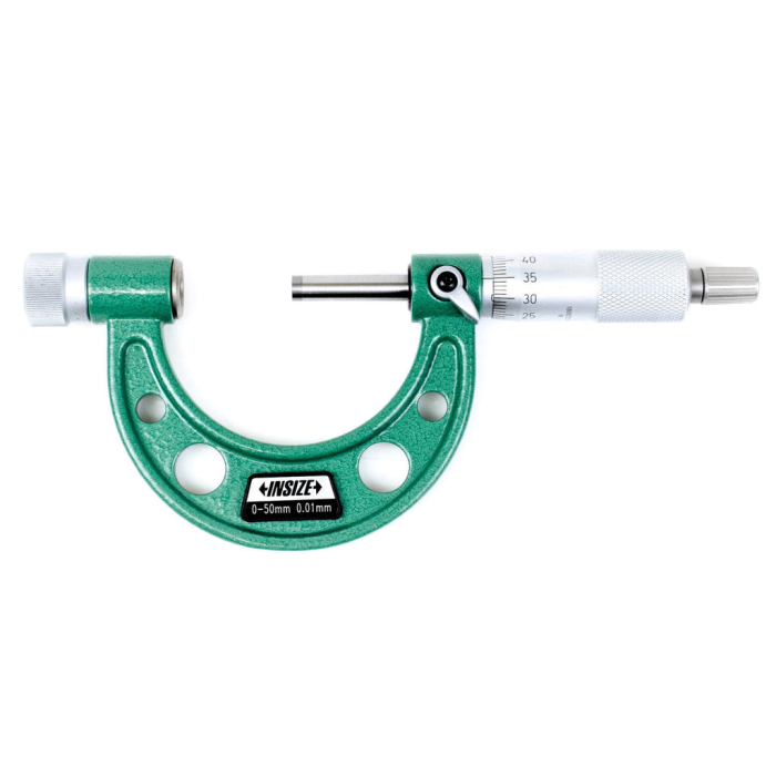 Фото Микрометр МК-50, 0-50мм, 0.01мм со сменными пятками, INSIZE