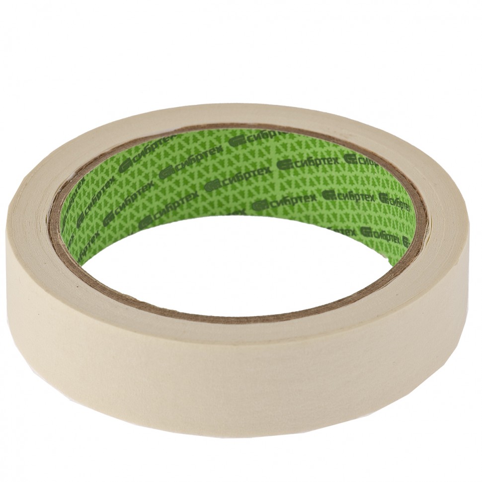Фото Лента малярная, 23 мм х 25 м, на бумажной основе Россия Сибртех