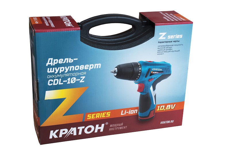 Фото Дрель-шуруповерт аккумуляторная Кратон CDL-10-Z
