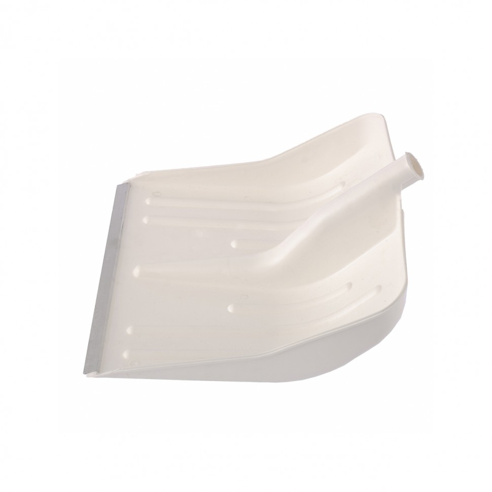 Фото Лопата для уборки снега пластиковая, белая, 420х425 мм, без черенка, Россия Сибртех