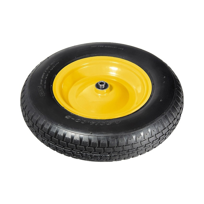 Колесо пневматическое 4.80/4.00-8 D 390 мм, внутр. подшипник D 20 мм, L оси 80 мм PalisaD