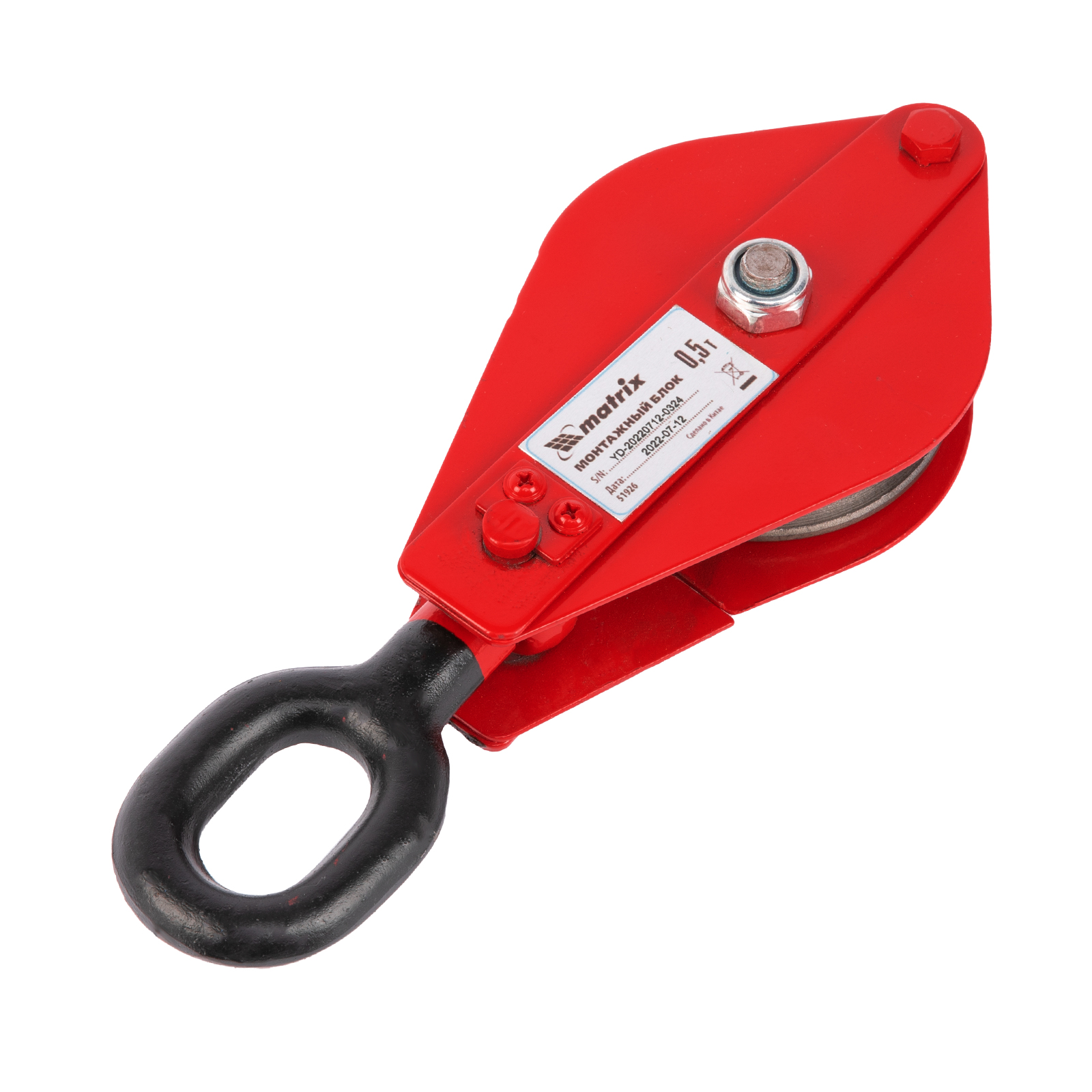 Фото Блок монтажный с проушиной, 0,5 т Matrix