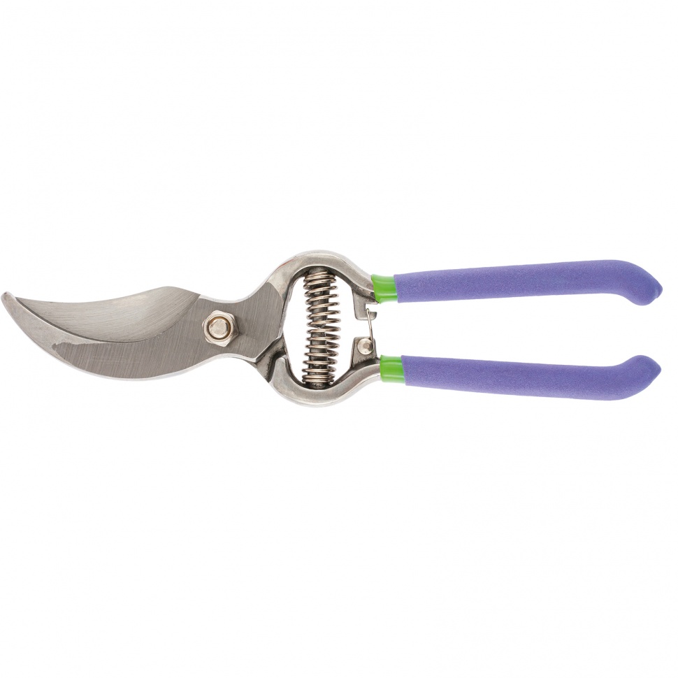 Фото Секатор прямого реза, 255 мм, цельнокованый, металлические обрезиненные рукоятки, Palisad