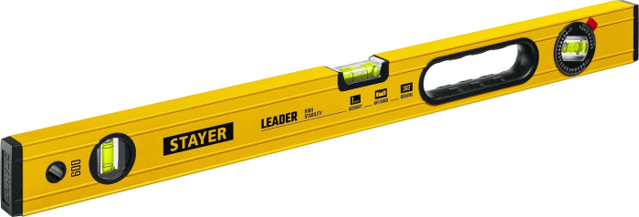 Уровень строительный фрезерованный STAYER 600 мм, LEADER 3466-060_z01