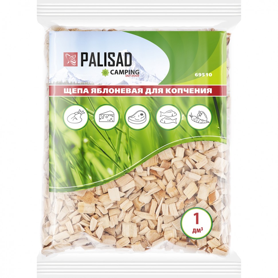 Фото Щепа яблоневая для копчения, Россия Camping Palisad