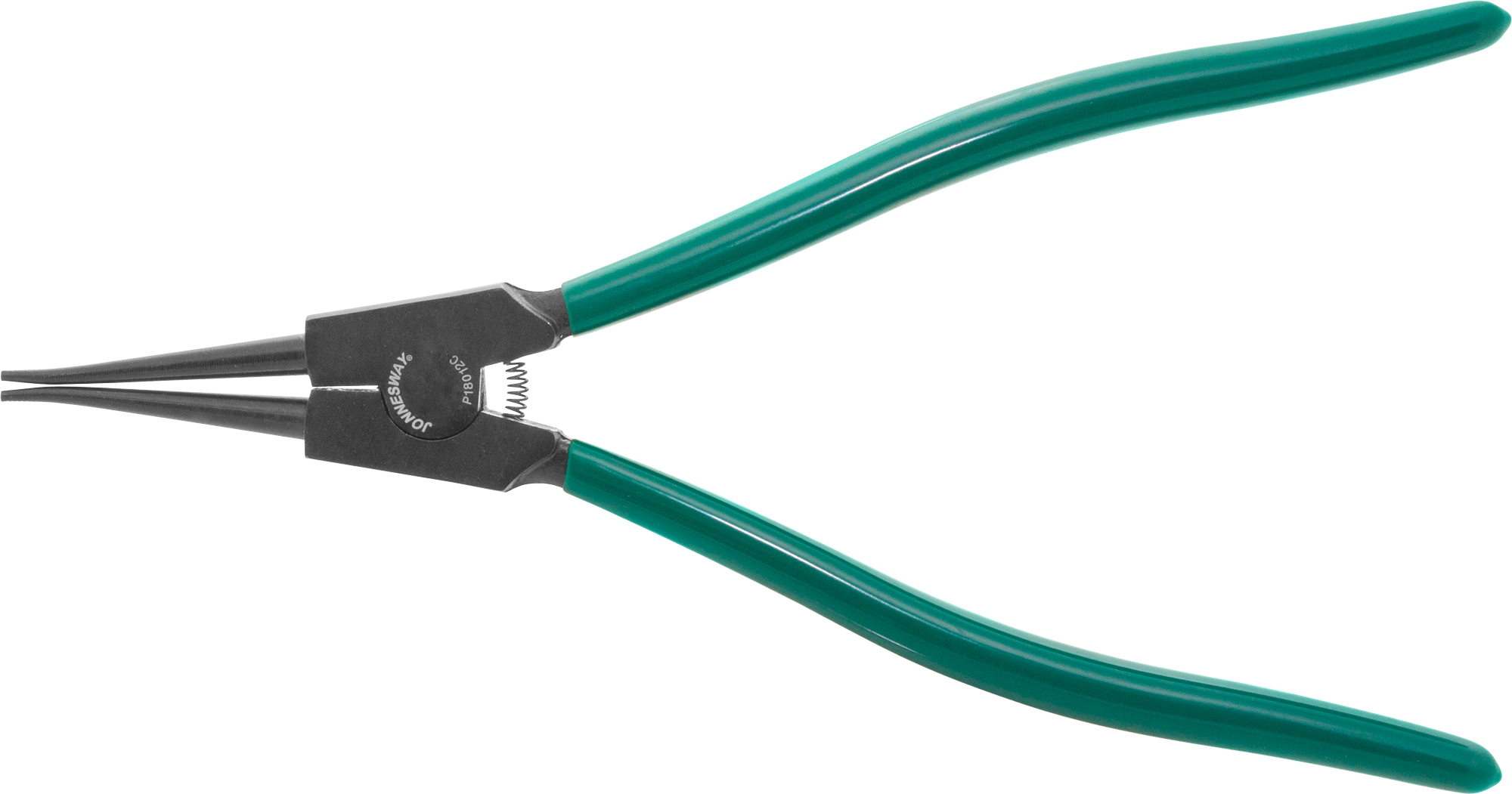 Фото Щипцы прямые для стопорных колец удлиненные с ПВХ рукоятками, разжим, 85-165 мм, 3.5-4.0 мм, 310 мм, Jonnesway