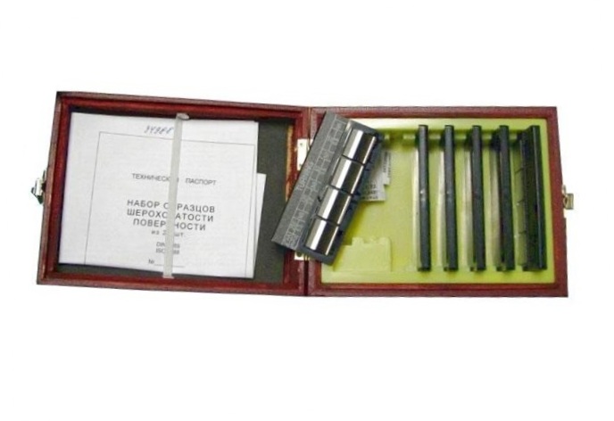 Фото Набор образцов шероховатости поверхности (ШП) из 6 шт, Ra (3.2 - 0.1), ЧИЗ, ГОСТ 9378-93
