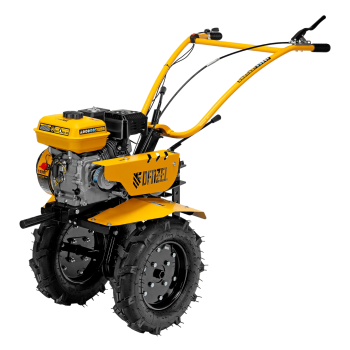 Фото Мотоблок DPT-270S, 7 л.с., ремен.сцеп, фрез 3х4, ШОМ, передачи 2В/1Н Denzel