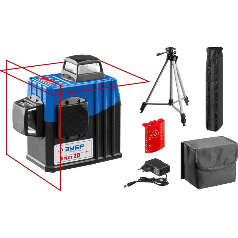 Лазерный нивелир "Крест-2D" Зубр 34907-2