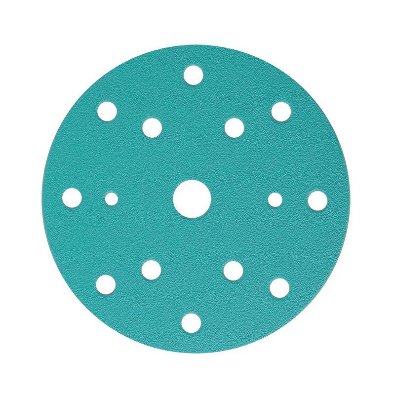 Фото Шлифовальный круг ROXTOP FILM 150мм на липучке, 15 отв, синий P400