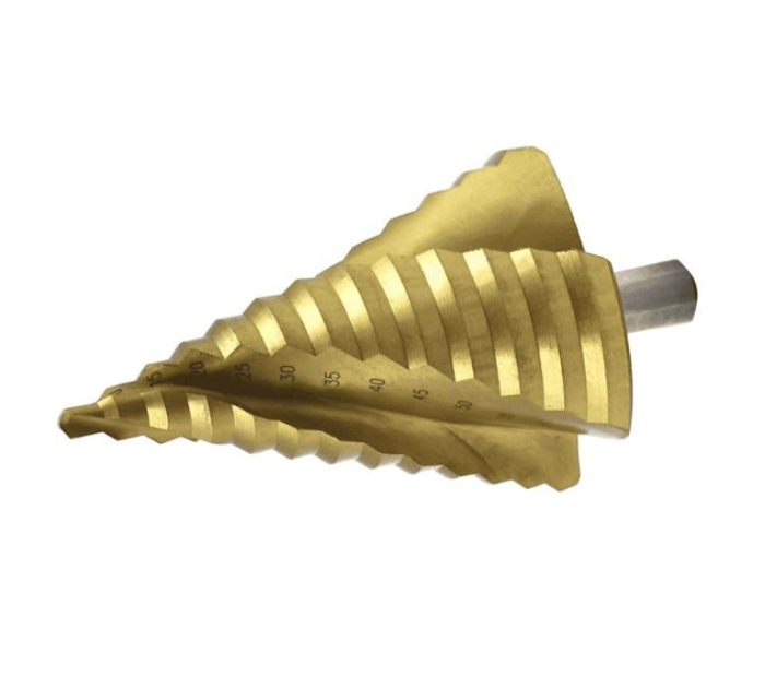 Сверло ступенчатое 10-45мм, ступеней 8, Р6М5(HSS) TIN