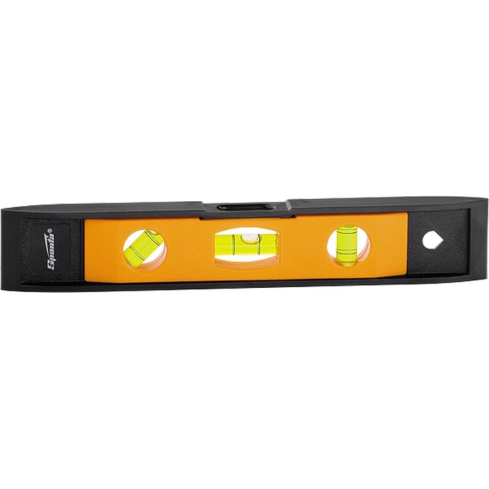 Фото Уровень, 225 мм, 3 глазка, пластмассовый "Торпедо" (II) Sparta