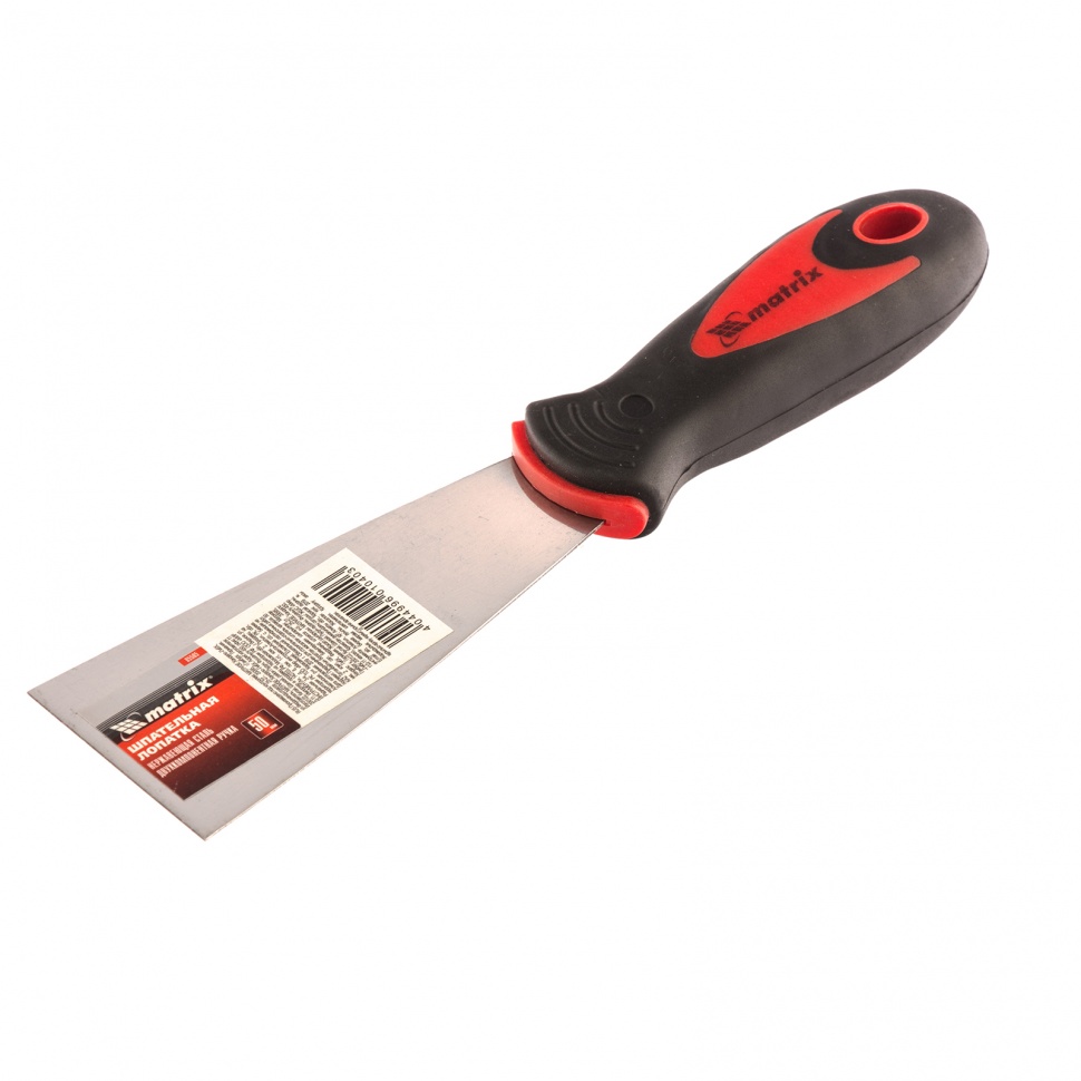 Шпательная лопатка из нерж. стали, 50 мм, двухкомпонентная ручка Matrix