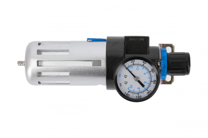 Фильтр- регулятор с манометром пневматический 1/4", 90см?, 9 бар/135 PSI HOEGERT