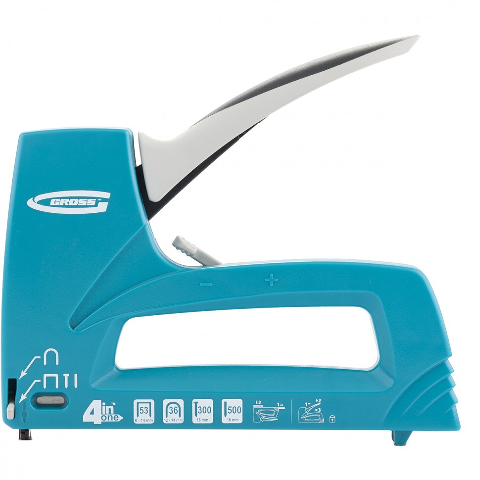 Степлер меб. унив. (Universell 4) пластик, тип скобы: 53, 36, 300, 500, 8-14мм Gross