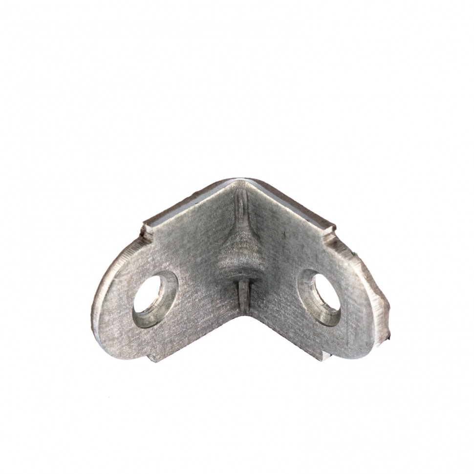 Фото Уголок мебельный усил., 2 мм, 20 х 20 х 16 мм, цинк Россия Сибртех