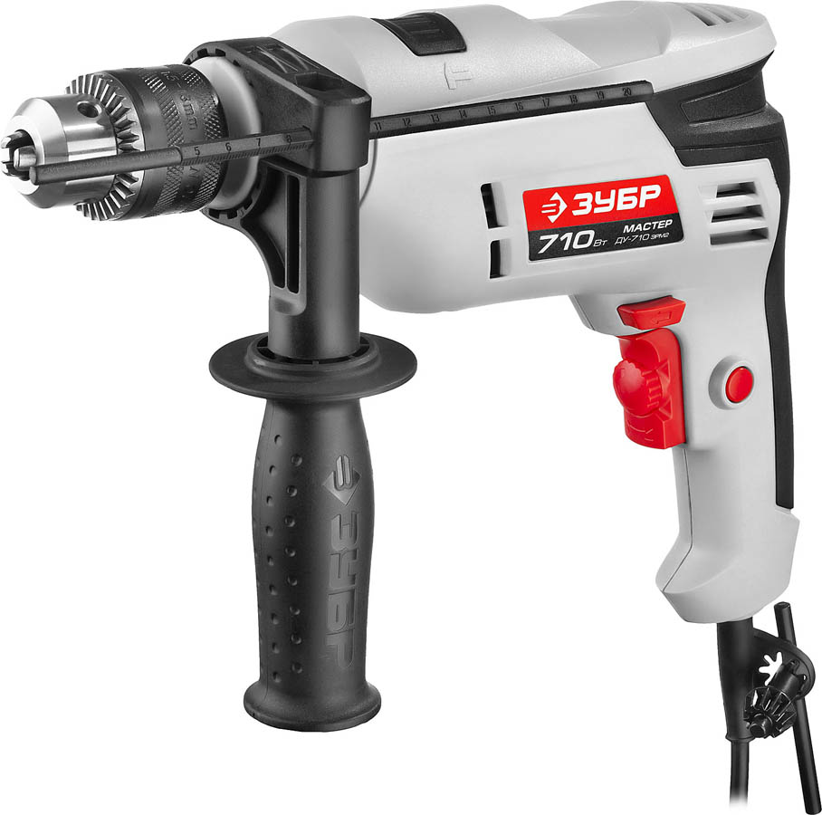 Фото ЗУБР 710 Вт, дрель ударная ДУ-710 ЭРМ2 Мастер