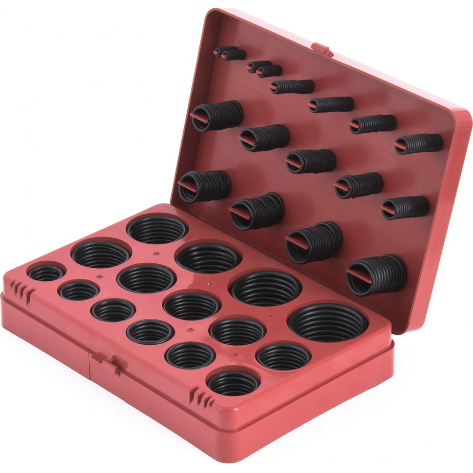 Фото Набор резиновых уплотнительных прокладок, D 7-53 мм, 406 предмета Сибртех