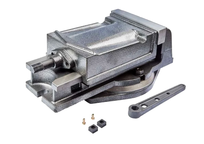 Тиски станочные 200мм с закр.винтом поворотные QH200 STV