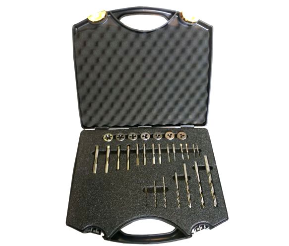 Фото Набор метчиков и плашек М3-М12 (29 шт) CZB-29W Z1-029112-0000 FANAR (Польша)