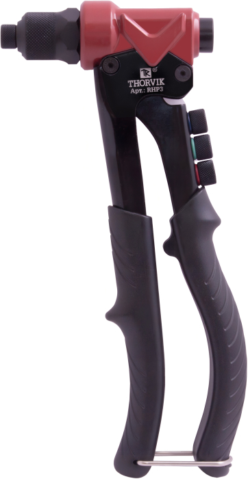 Заклепочник рычажный для вытяжных и резьбовых заклепок 3 в 1, THORVIK