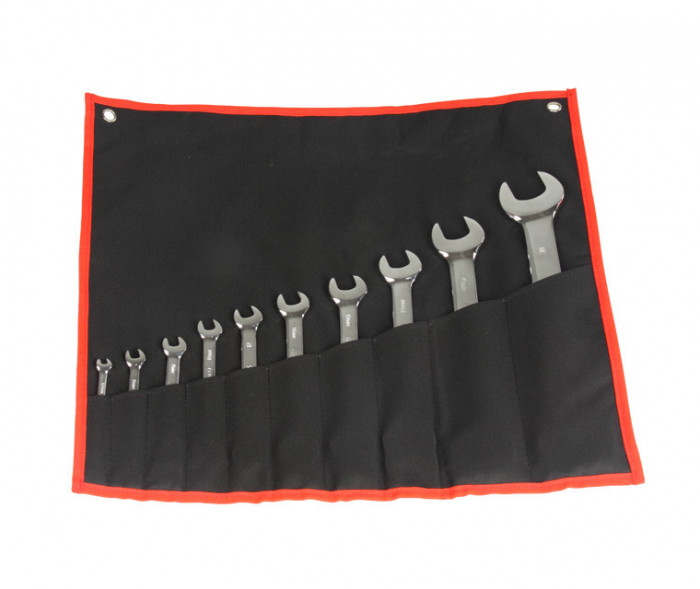 Набор ключей рожковых 6-27мм (10шт) CrV