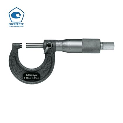 Фото Микрометр нониусный со скобой 25-50 мм, 103-138, MITUTOYO