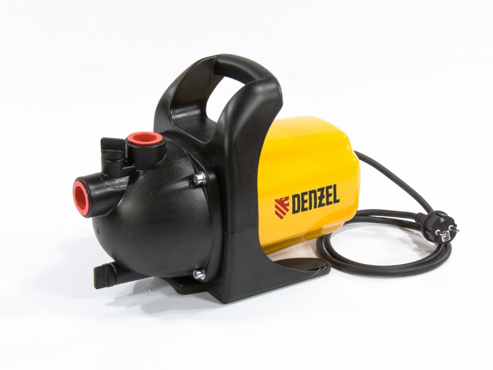 Фото Садовый поверхностный насос GP 600, 600 Вт, 3000 л/ч, подъем 35 м, пластик Denzel