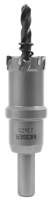 ТСТ коронка 23X25 с центрирующим сверлом и толкающей пружиной Messer