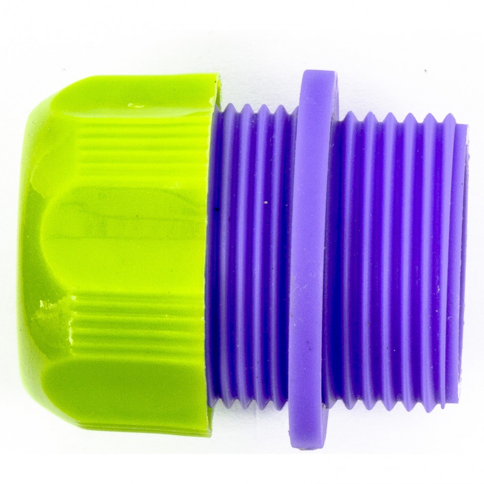 Фото Соединитель пластмассовый, для шланга 1/2, с внешней резьбой 3/4 Palisad