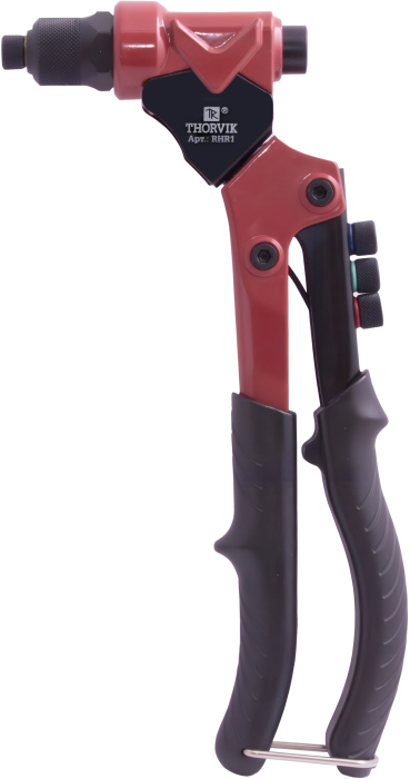 Заклепочник рычажный с поворотной головой для вытяжных заклепок, 2.4, 3.2, 4.0, 4.8 мм, THORVIK