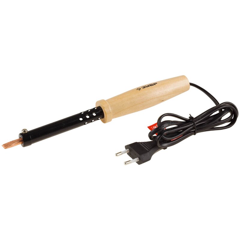 Фото Электропаяльник с деревянной рукояткой, серия МАСТЕР Зубр 5540580_z01