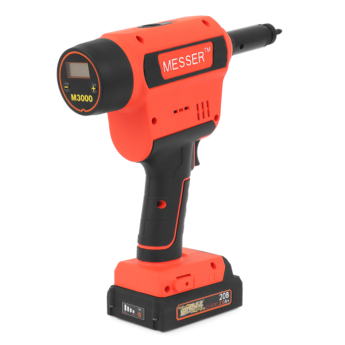 Фото Аккумуляторный резьбовой заклепочник M3000 с электронной системой настройки сжатия и счетчиком Messer