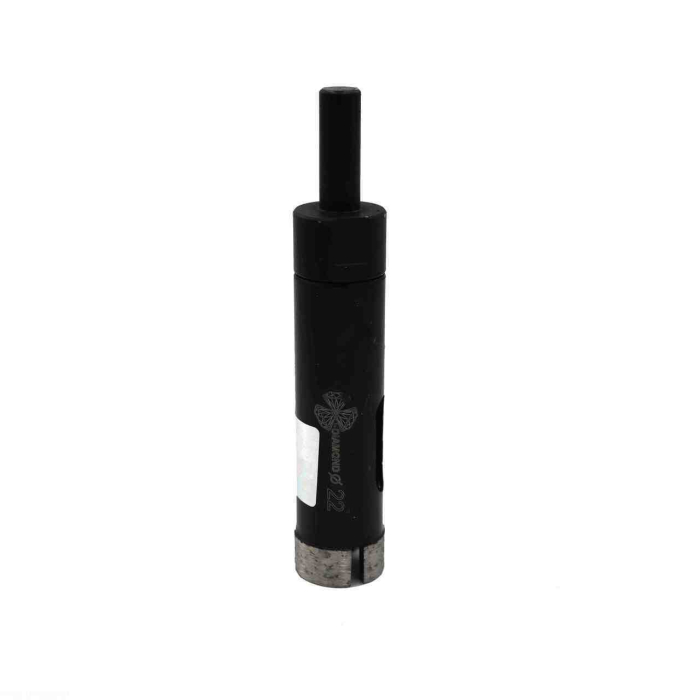 Фото Коронка алмазная по керамограниту 22 мм Серебряная пайка