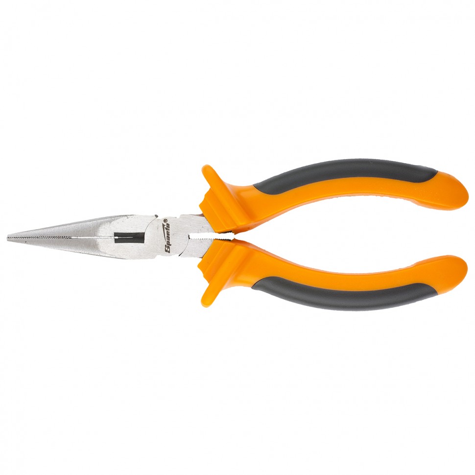 Фото Длинногубцы прямые Comfort, 160 мм ,шлифованные, двухкомпонентные рукоятки Sparta