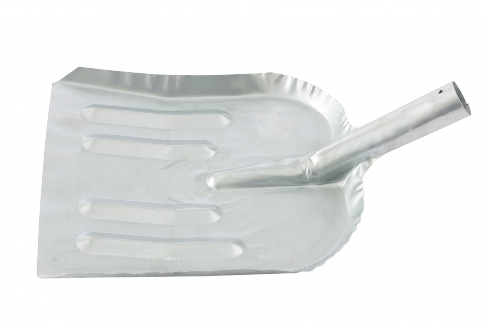 Фото Лопата для уборки снега стальная оцинкованная, 320 х 340 мм, без черенка, Россия