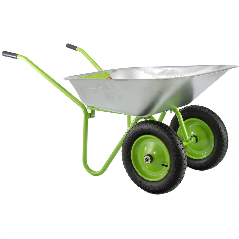 Тачка садовая 2-х колесная, облегченная, объем 65 л Сибртех