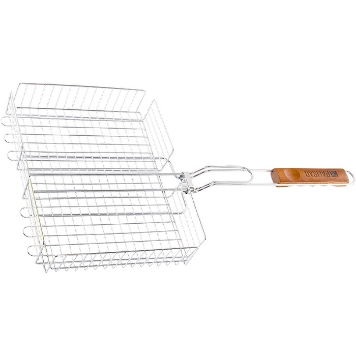 Фото Решетка гриль 260 х 320 х 65 мм. объемная хромированная Camping Palisad