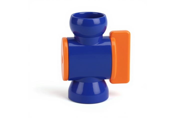 Клапан встроенный СОЖ 3/4" - 3/4 с вентилем синий STV