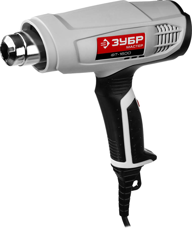 Фото ЗУБР 1600 Вт, 1 режим: 350°С; 2 режим: 550°С, фен технический ФТ-1600 Мастер