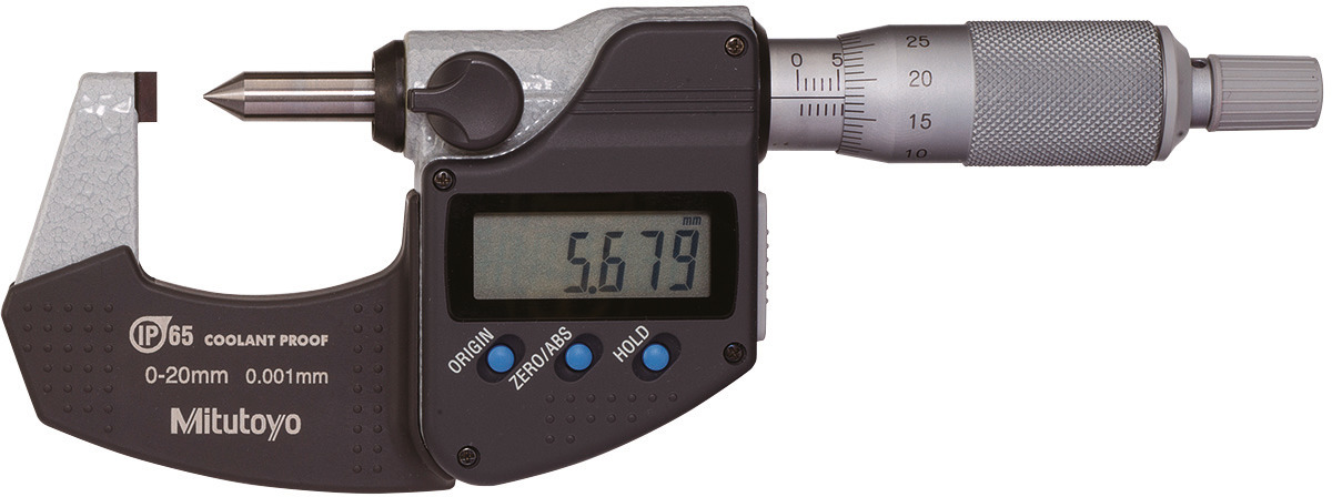 Фото Цифровой микрометр с измерительным наконечником 0-20 мм