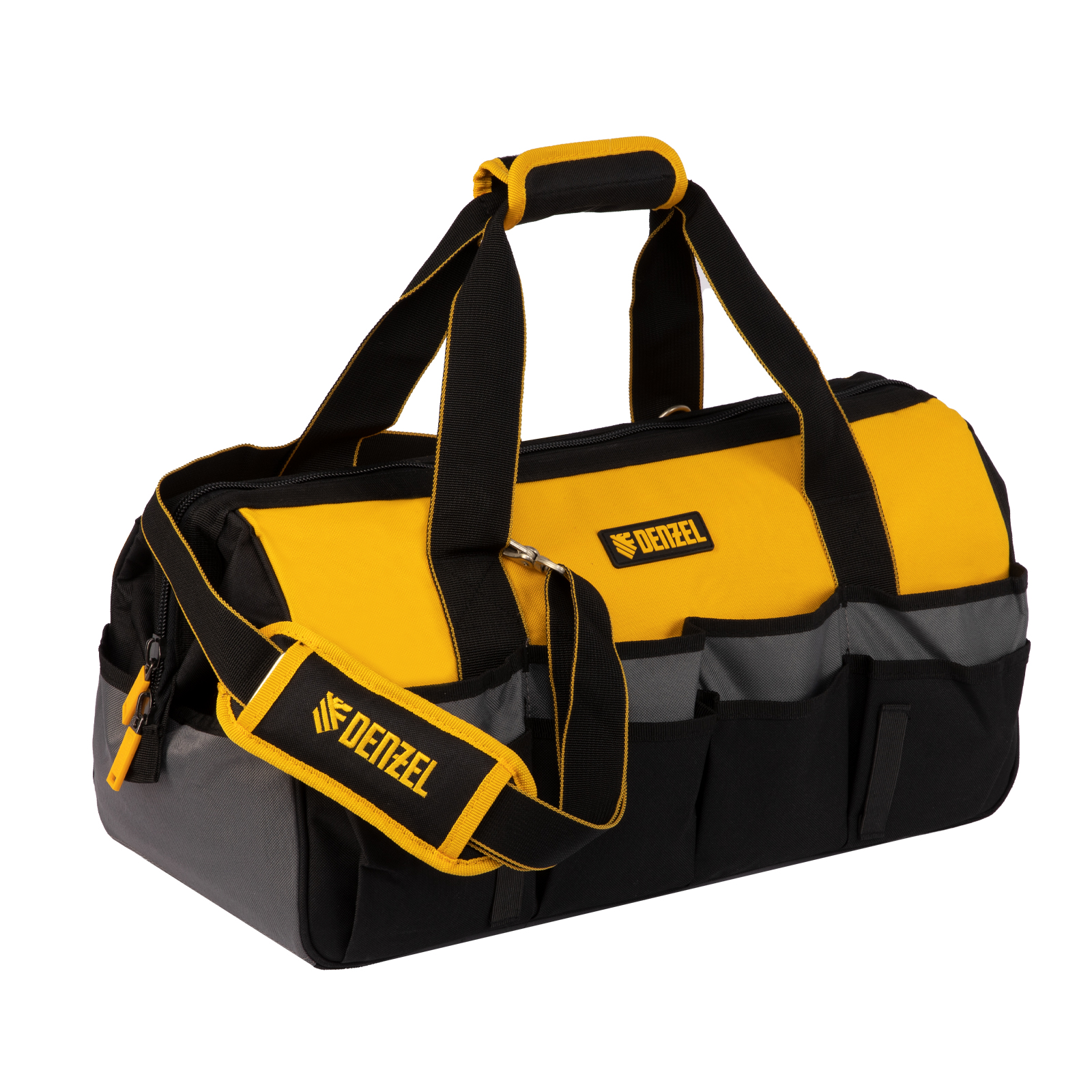 Фото Сумка для инструмента, 500х245х300 мм, 20 карман.,съемный органайз. 10 карман.,наплеч. рем. Denzel