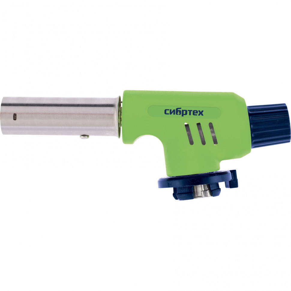 Фото Горелка газовая на бутановый баллон, регулятор уровня пламени, пьезоподжиг Сибртех