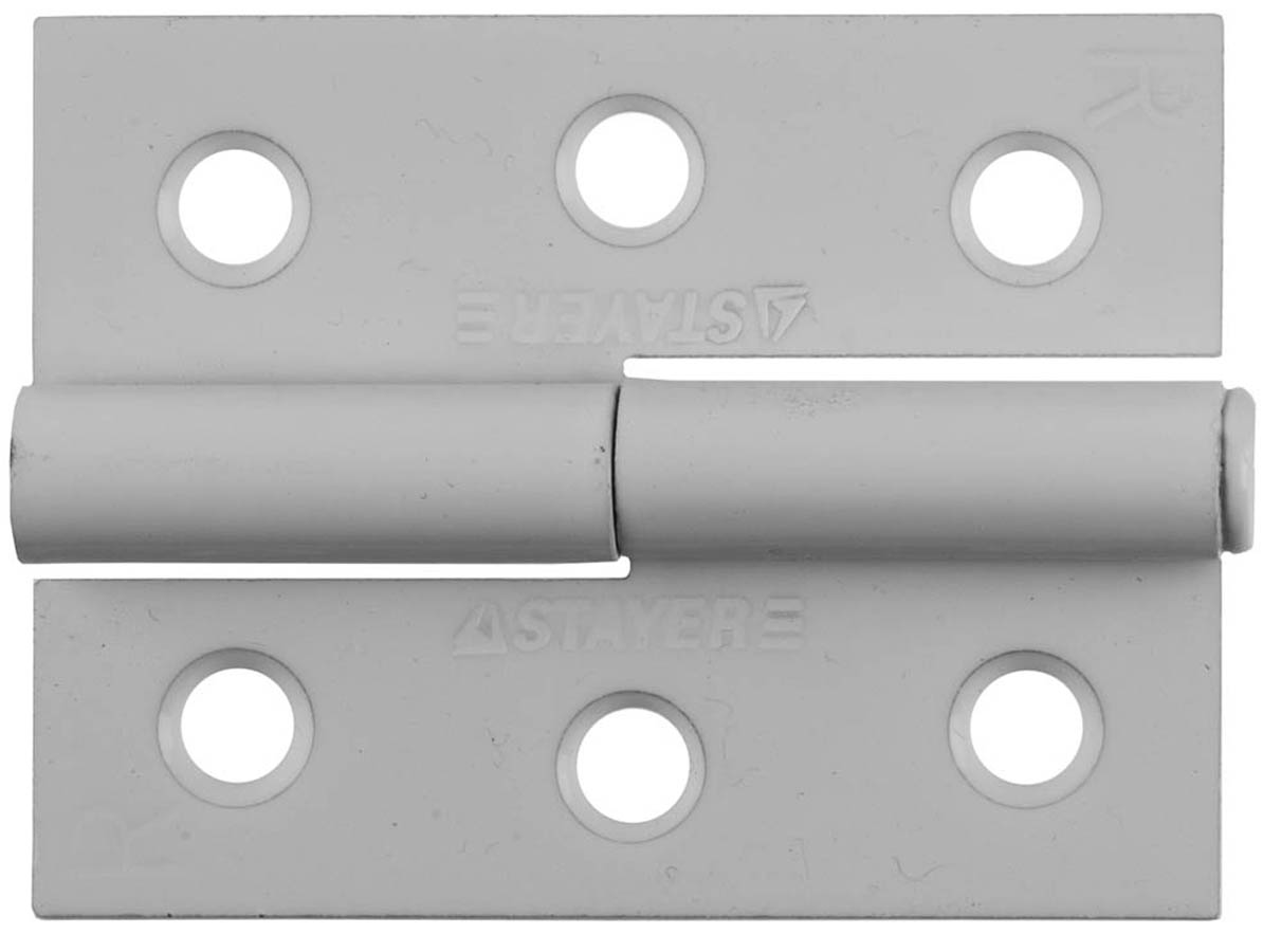 Фото Петля разъемная STAYER 65 x 48 x 2 мм, 1 шт., цвет белый, правая, 37613-65-2R Master