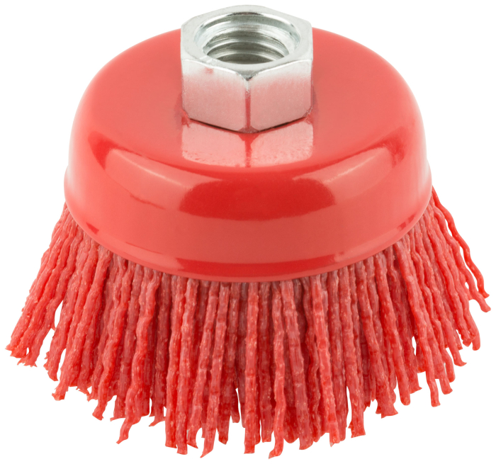 Корщетка-чашка нейлоновая, гайка М14, Профи 65 мм FIT